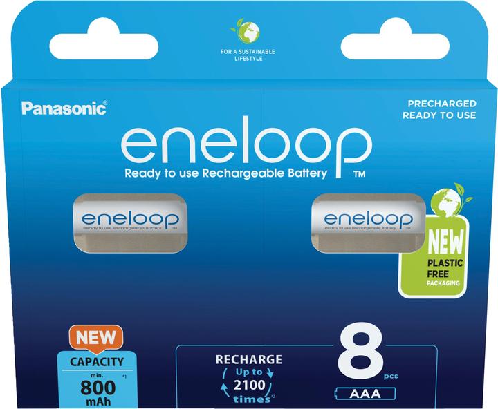 Actual product image Panasonic Eneloop (8 pcs., AAA, 800 mAh)