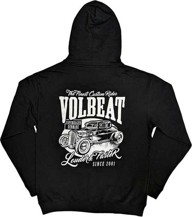 Immagine prodotto Volbeat Louder And Faster Felpa con Cappuccio e Zip Intera Stampa posteriore Adulto Unisex (L)