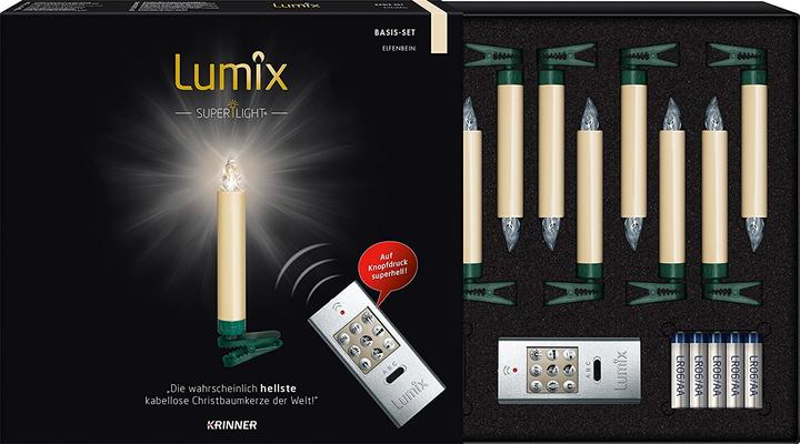Actual product image Krinner LED Christmas tree candle Superlight Starter Set (10 x)