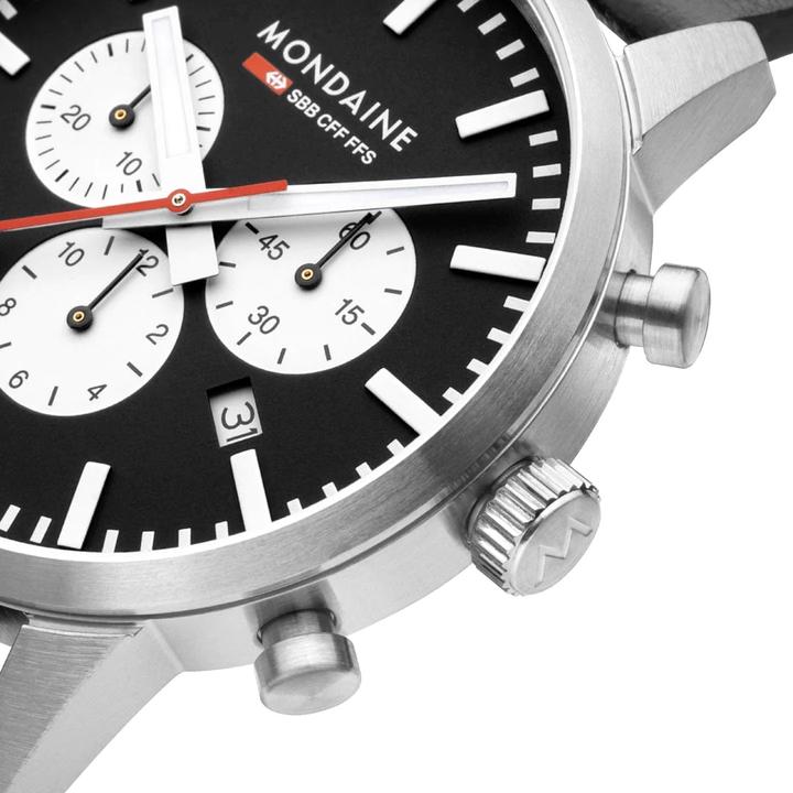 Actual product image Mondaine Neo Vegan (Chronograph, 41 mm)