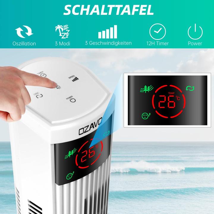 Immagine prodotto Ozavo Ventilatore a torre (55 dB)