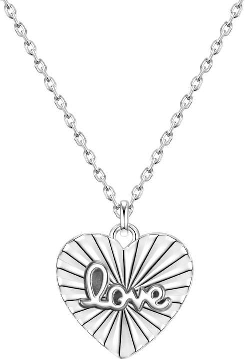 Glanzstücke München Damen Herz Sterling Silber silber 43,0 cm Basiskette + 5,0 cm Verlängerung - 28687 (Sterling Silber, 43 - 48 cm)