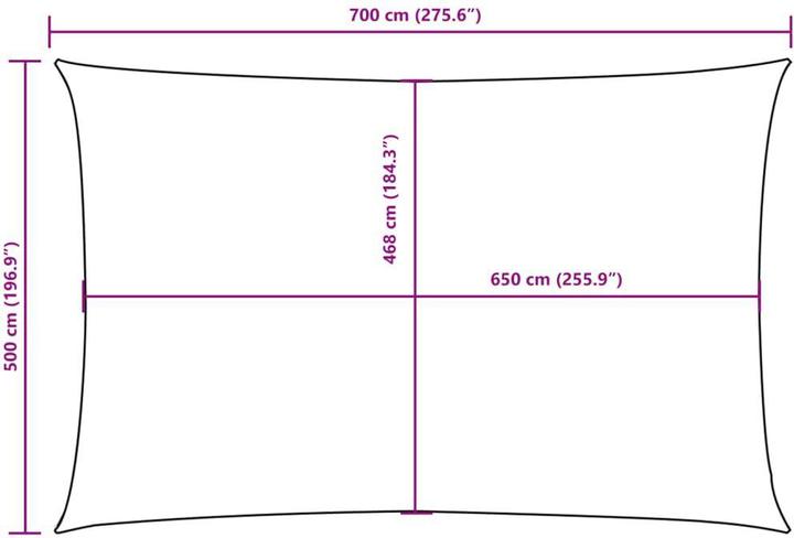 Actual product image VidaXL Nezhatok (500 x 700 cm)