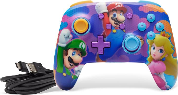 Image du produit PowerA Enhanced Wireless Controller - Colour Splash Heroes (Switch, Switch Lite, Switch OLED)