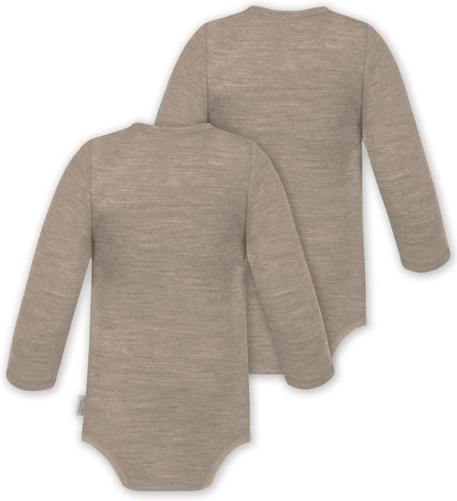 Actual product image Normani 2-pack baby merino bodysuit long sleeve "Auckland" - 9369 (98)