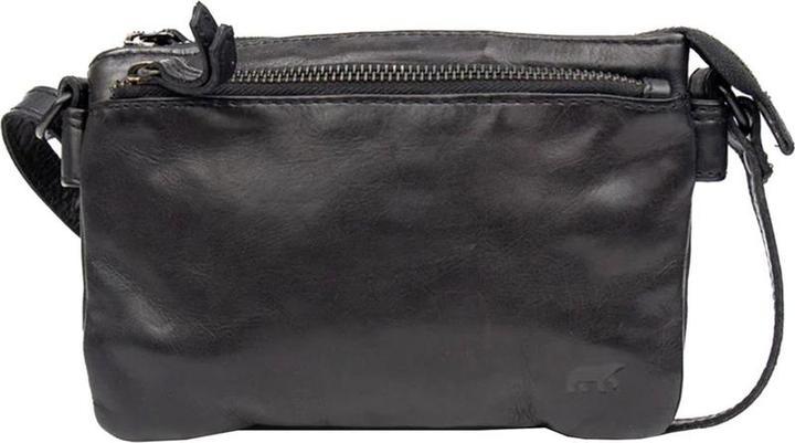 Bear Rock Bärende Design kleiner Crossbodybag / Umhängetaschen Damen - Leder - Maithe - Schwarz
