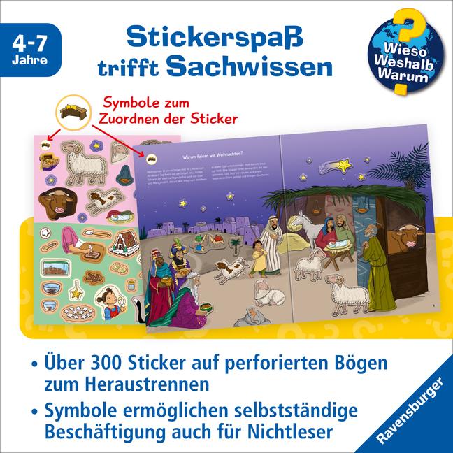 Produktbild Ravensburger Wieso? Weshalb? Warum? Stickerheft: Weihnachten