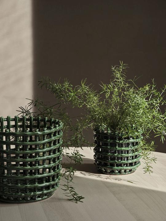 Image du produit Ferm Living Panier en céramique (1 x, Ø 16 x 14,5 cm)