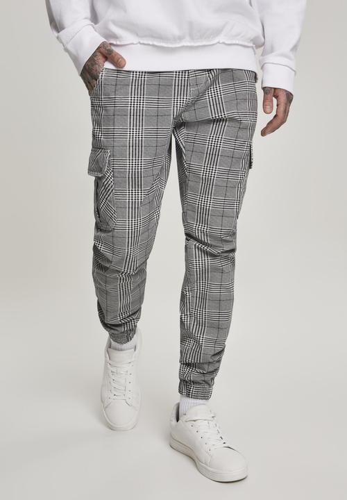Actual product image Urban Classics AOP Glencheck Cargo Jog Pants (L)