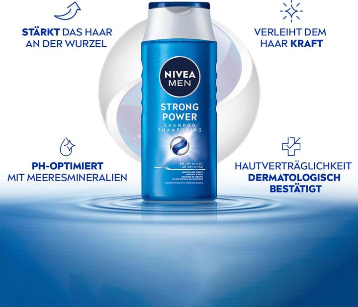 Immagine prodotto NIVEA Strong Power pH-Optimal Shampoo DUO (500 ml, Shampoo liquido)