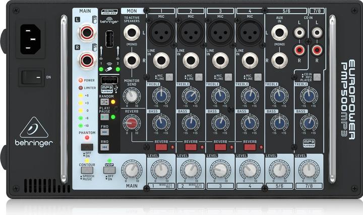 Actual product image Behringer Europower PMP500MP3 power mixer (Studio- and Livemixer)
