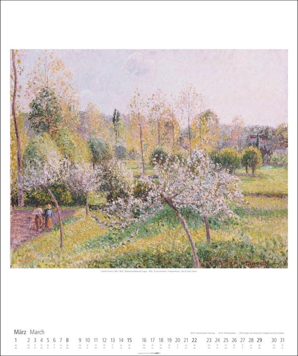Produktbild Impressionismus Kalender 2026 (46 x 55 cm, Englisch, Deutsch)