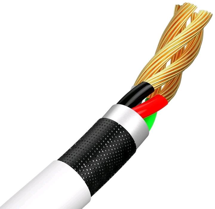 Image du produit Baseus Simple Wisdom Data Cable Kit USB to Micro 2.1A (2PCS/Set) 1.5m White (1.50 m)