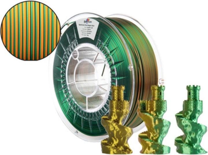 Produktbild Filament · PLA Magic SILK · AMBER LEAF · 1.75mm · 1kg (PLA, 1.75 mm, 1000 g, Mehrfarbig)