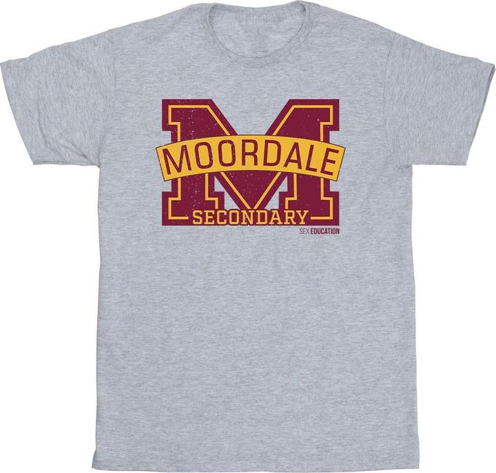 Netflix Sex Education Moordale Cracked M Logo 2 TShirt (3XL)
