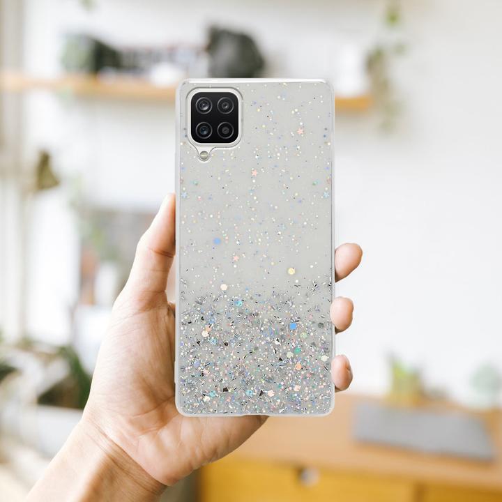 Image du produit Cadorabo Couverture TPU paillettes scintillantes (Samsung Galaxy A12, Samsung Galaxy M12)