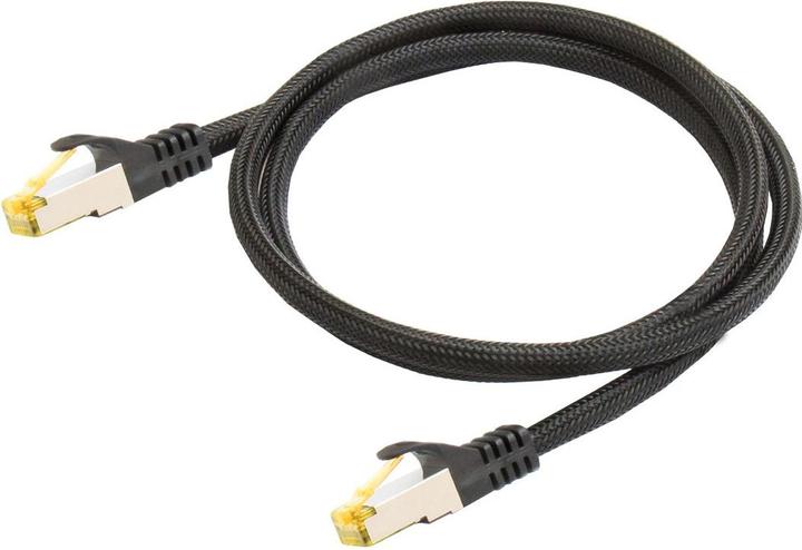 Produktbild Python ® Series RJ45 Patchkabel mitCat.7 Rohkabel, Rastnasenschutz (RNS®) und Nylongeflecht, S/FTP, PiMF, h (S/FTP, CAT7, 10 m)