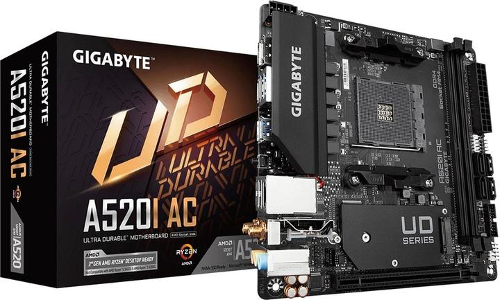 Gigabyte MB A520I (AM4, AMD A520, Mini-ITX)
