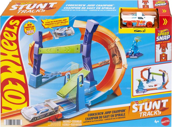 Actual product image Hot Wheels Corkscrew Jump Champion