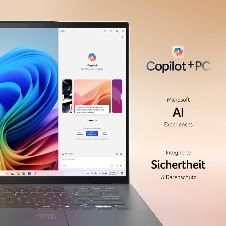 Produktbild Acer Swift 14 AI – Copilot+ PC (14.50", Snapdragon X Plus X1P-64-100, 16 GB, 1000 GB, CH)