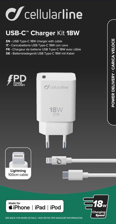 Produktbild Cellularline NetzteilStromversorgung (18 W)