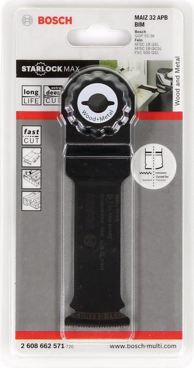 Produktbild Bosch Professional Zubehör BIM Tauchsägeblatt MAIZ 32 APB, Wood and Metal, 80 x 32 mm, 1er-Pack
