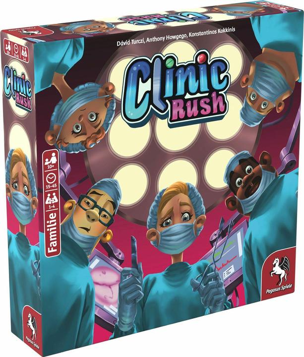 Produktbild Pegasus 51231G - Clinic Rush - Brettspiel, für 1-4 Spieler ab 10 Jahren (DE-Ausgabe) (Deutsch)