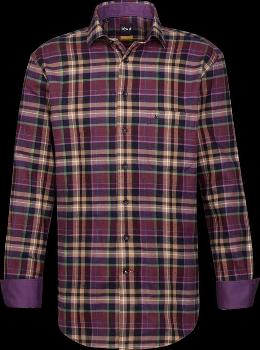 Produktbild Kauf Verona Kent Langarm modern fit in Flanellqualität mit Kontrast (XL)