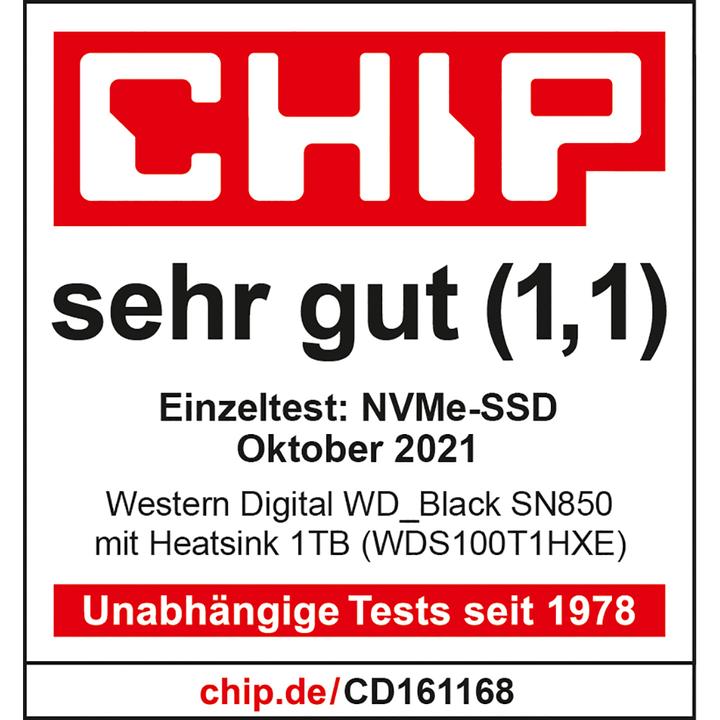 Produktbild WD Black SN850 (500 GB, M.2 2280)