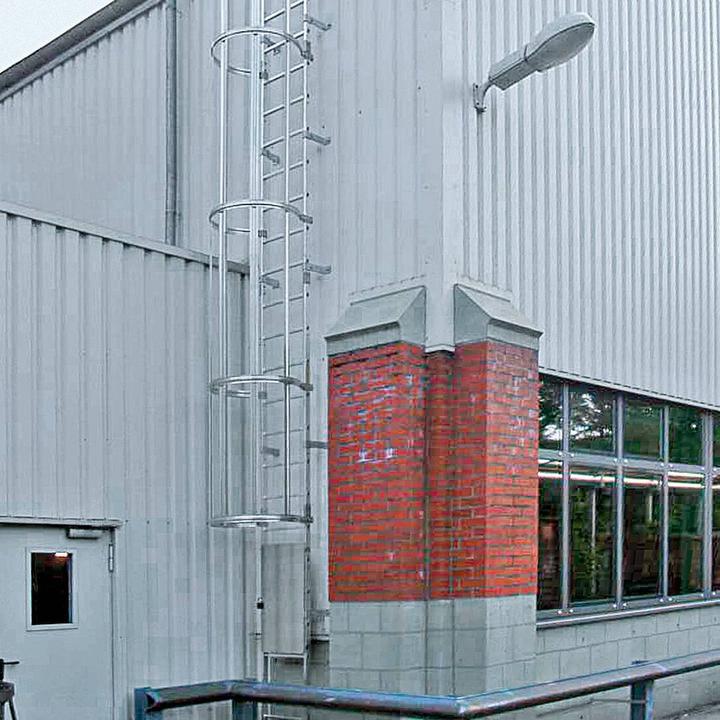 Actual product image Munk Multi-step ladder with back protection (construction) stainless steel 15.48m (Multi-purpose ladder, 1548 cm)