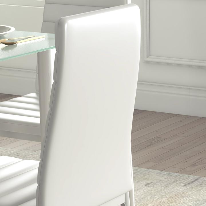Actual product image Homcom Esszimmergruppe mit 4 Stühlen (120 x 60 x 97 cm)