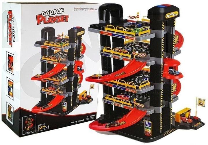 Majorette 5-stöckige Garage mit Licht und Aufzug batteriebetrieben