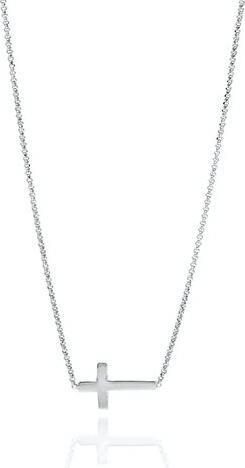Amen Pray & Love Cross Halskette (925er Silber, 40 - 44 cm)