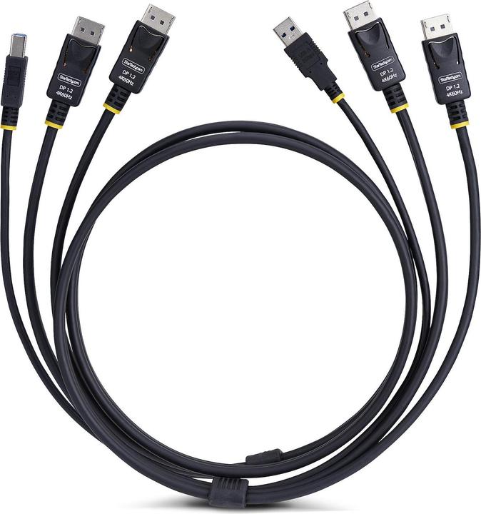 Actual product image StarTech DDU1226-KVM-CABLE 1.8M DUAL-DP/USB KVM CABLE NMS NS CABL