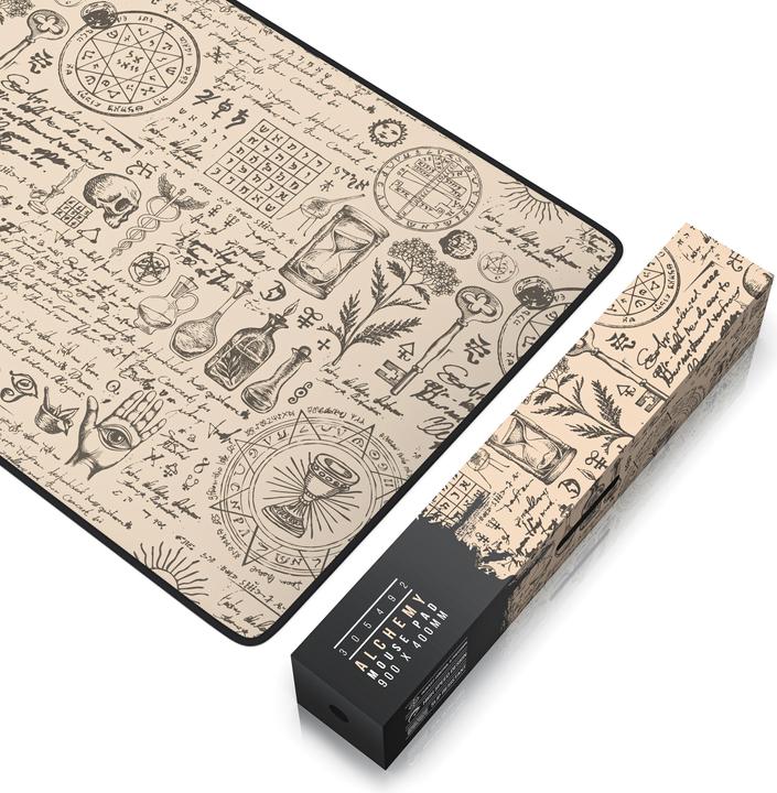 Actual product image Titanwolf Gaming mouse pad, 900 x 400mm XXL mouse mat, improves precision & speed, Alchemy (XXL)