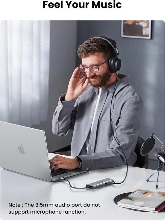 Actual product image Ugreen Hub (USB-C, 10 Ports)