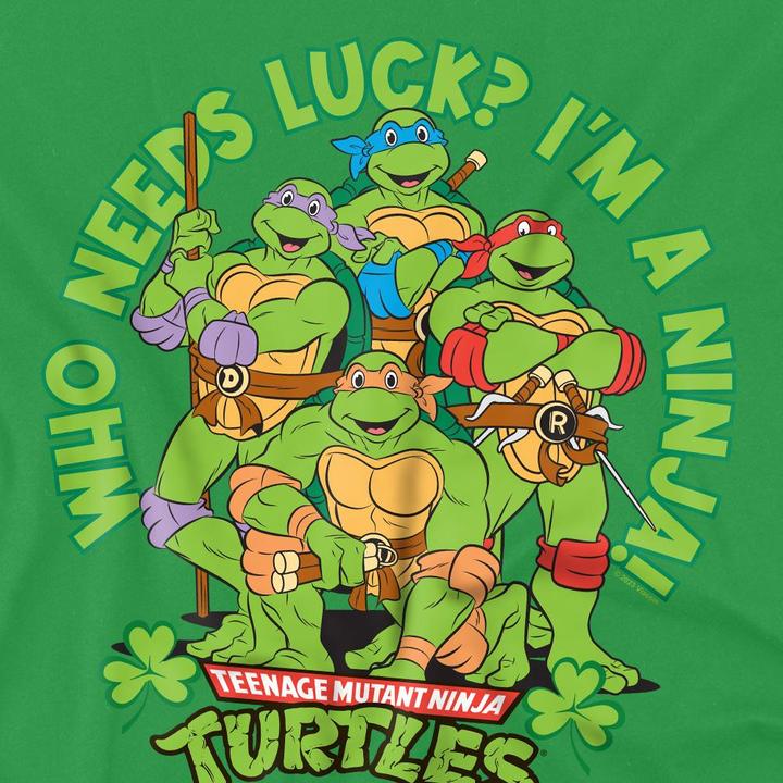 Produktbild Teenage Mutant NT Who Needs Luck TShirt St PatricksTag (4XL)
