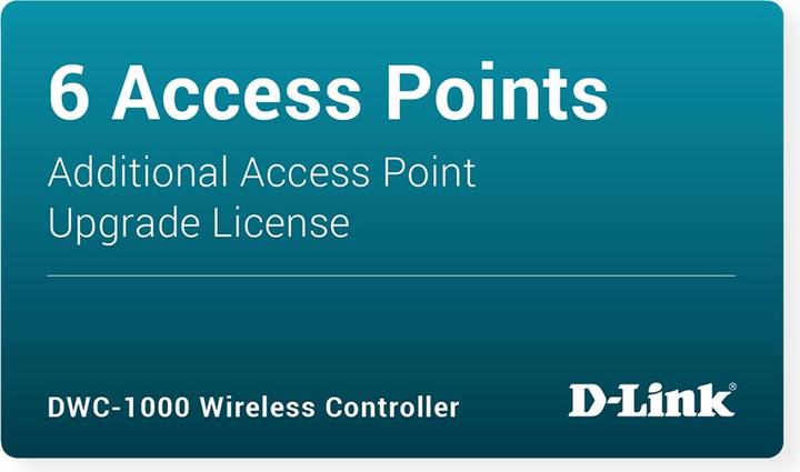 Actual product image D-Link DWC-1000-AP6-LIC: 6 AP licenses (6 Devices)