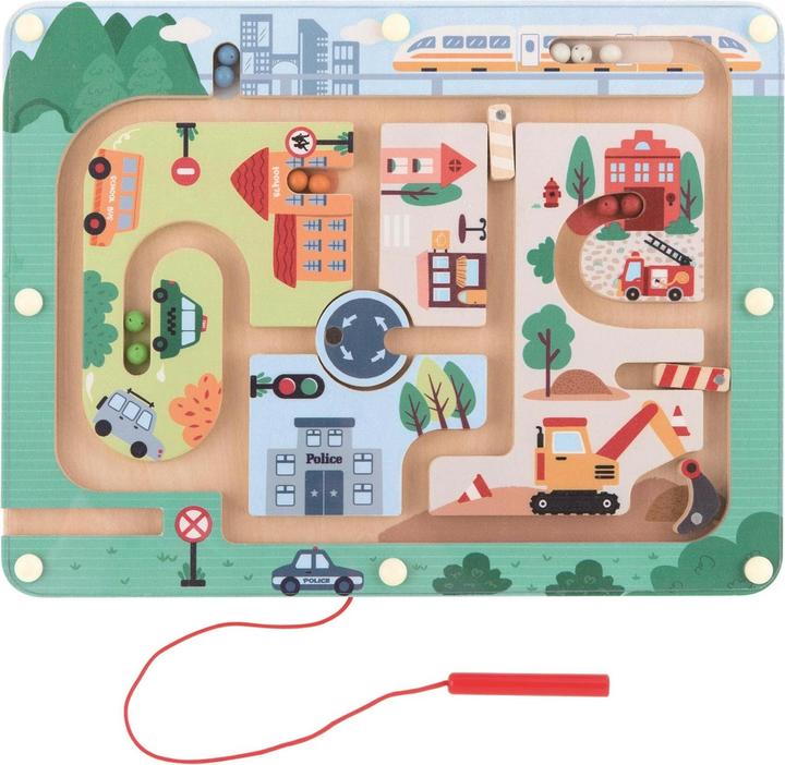 Spielba Jeu magnétique Labyrinthe urbain