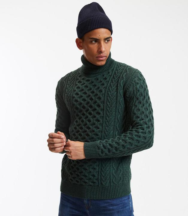 Produktbild La Redoute Collections Rollkragenpullover mit Zopfmuster (3XL)