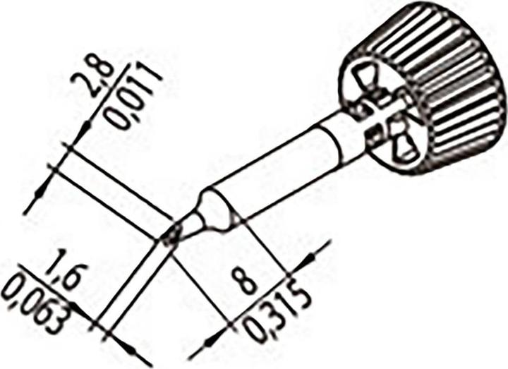 Produktbild 0142WDLF16/SB Lötspitze Spitzen-Grösse 1.60 mm Inhalt 1 St. (Lötkolben)