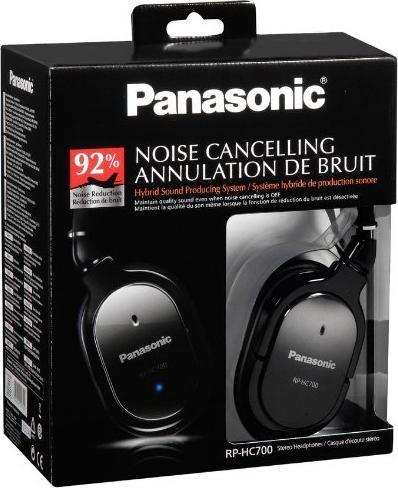 Actual product image Panasonic RP-HC700E-S, high-end headphones (ANC, 34 h, Cable)