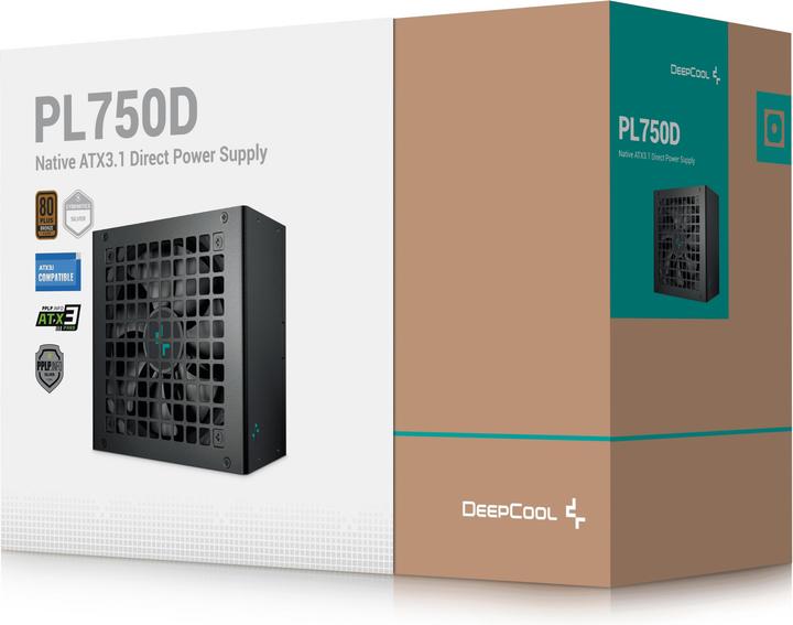 Image du produit Deepcool PL750D (1x 12VHPWER, 3x PCIe, 750 watts) (750 W)