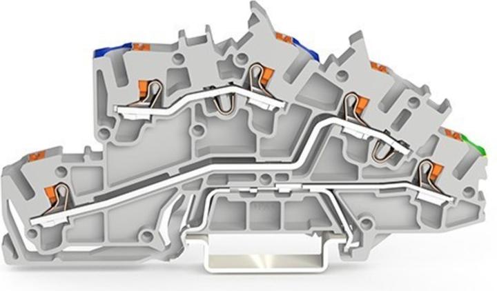 Produktbild Wago Installationsetagen- 2203-7646 klemme,mit Drücker,2,5 mm²,grau