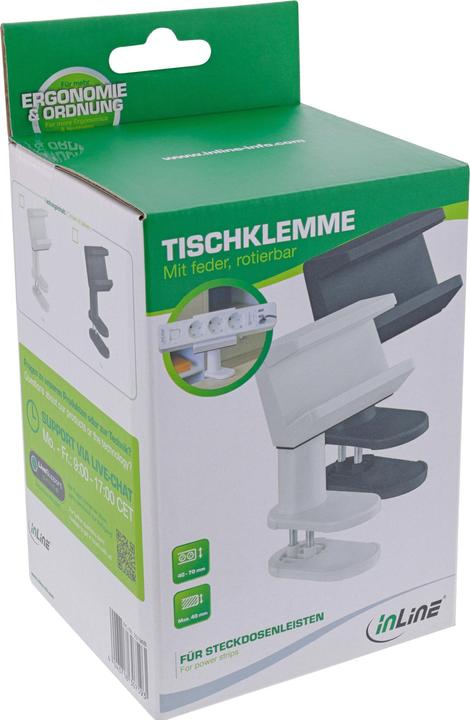Immagine prodotto InLine Supporto per prese di corrente - bianco (0.07 m)