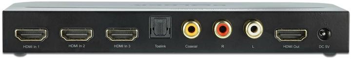 Immagine prodotto Delock Interruttore 3 porte HDMI, incl. estrattore audio HDMI