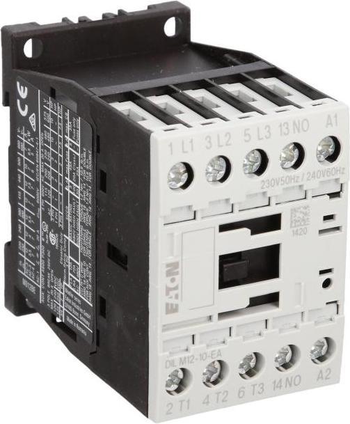 Actual product image Eaton Power contactor 12A 3P 230V AC 1Z 0R DILM12-10-EA (190033)