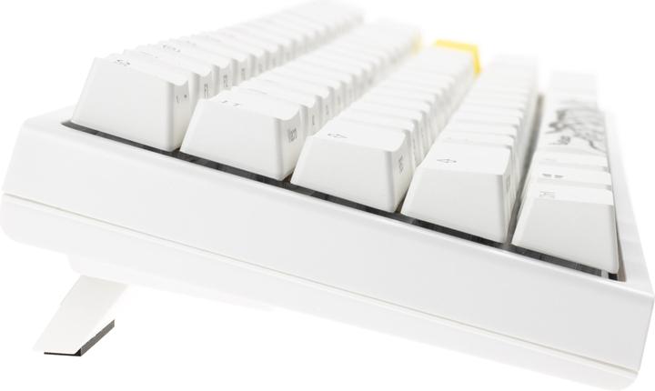 Produktbild Ducky One 2 Pro Mini White Edition Gaming Tastatur, RGB LED - Cherry Silent Red (US) (US, Kabelgebunden)