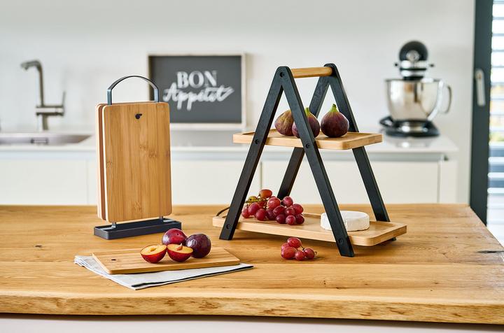 Actual product image Zeller Present Etagere, bamboo, black