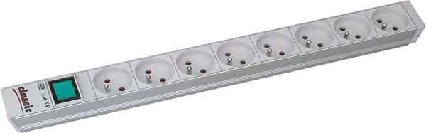 Produktbild Bachmann 19" 1U 8xUTE 1xswitch power (8 x, CEE 7/3, CEE 7/5, 2 m)